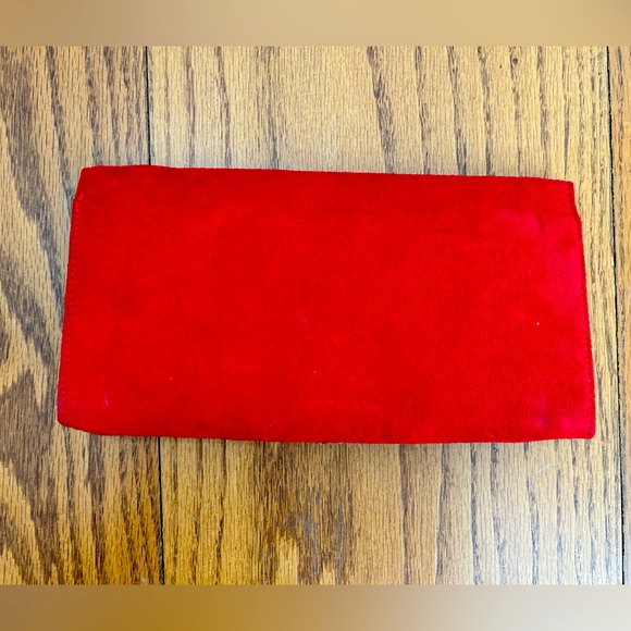 Innes Leopard Print Velvet Clutch - Picture 2 of 5